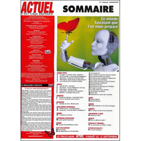 ACTUEL C'EST DÉJÀ DEMAIN |Premier Numéro