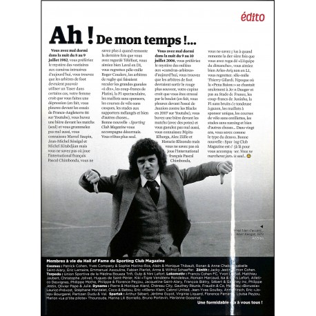 SPORTING CLUB MAGAZINE |Premier Numéro