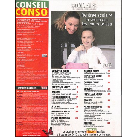 CONSEIL CONSO |Premier Numéro