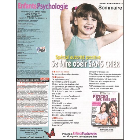 Enfants & Psychologie |Premier Numéro