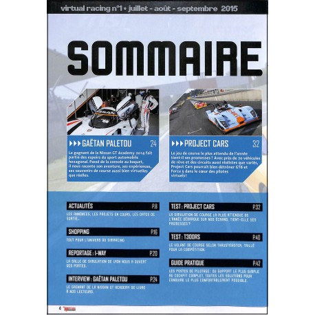 VIRTUAL RACING |Premier Numéro