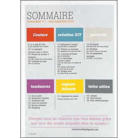 COUTURE & DIY |Premier Numéro