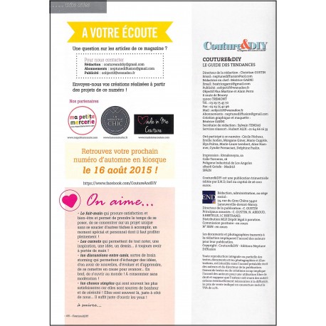 COUTURE & DIY |Premier Numéro