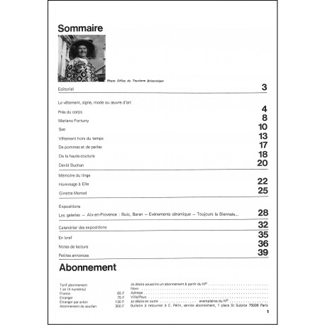 TEXTILE / ART |Premier Numéro