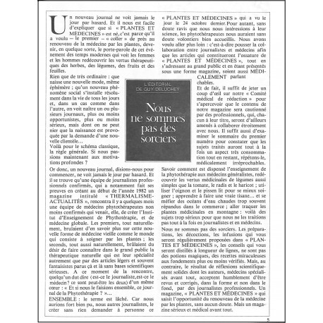 PLANTES & MEDECINES |Premier Numéro