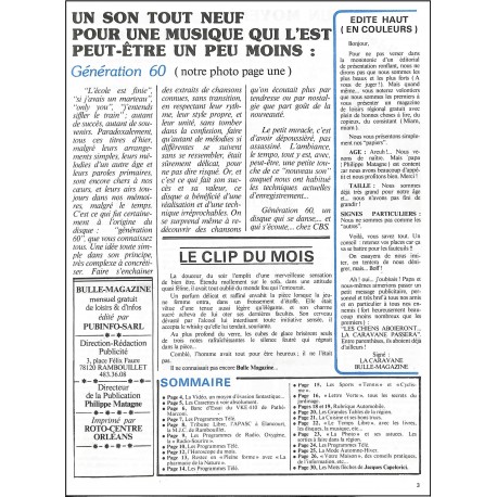 BULLE magazine |Premier Numéro