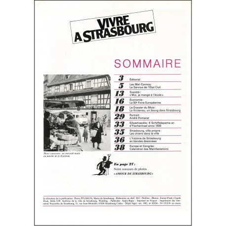 VIVRE A STRASBOURG |Premier Numéro