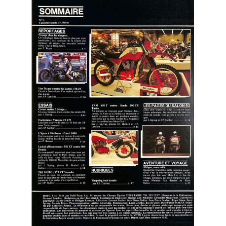 MOTO 1 |Premier Numéro