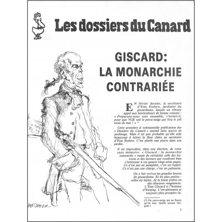 LES DOSSIERS DU CANARD |Premier Numéro
