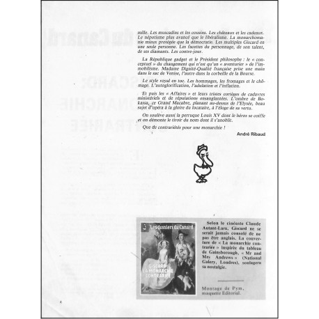 LES DOSSIERS DU CANARD |Premier Numéro