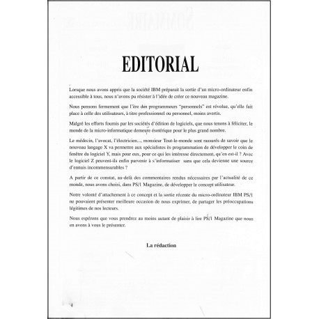 PS/1 magazine |Premier Numéro