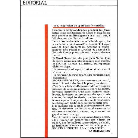 SPORT REPORTER |Premier Numéro