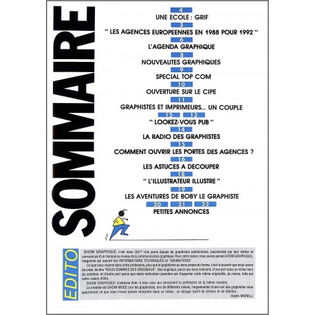 SHOW GRAPHIQUE |Premier Numéro