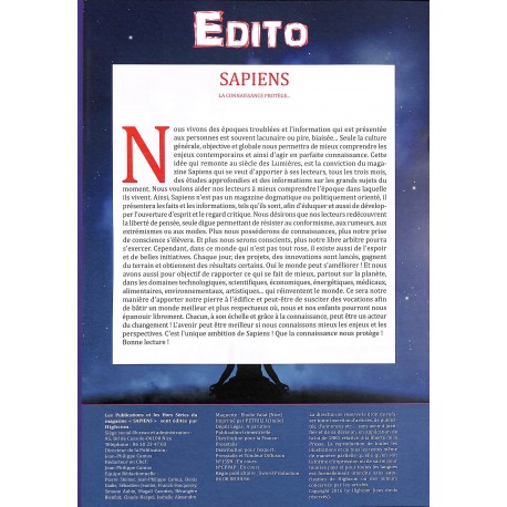 SAPIENS |Premier Numéro