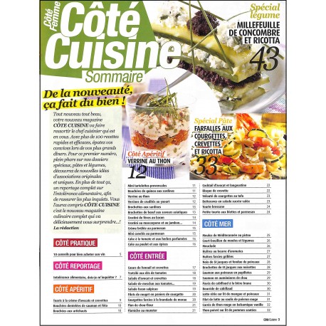 CÔTÉ CUISINE |Premier Numéro