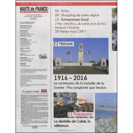 HAUTS DE FRANCE magazine |Premier Numéro