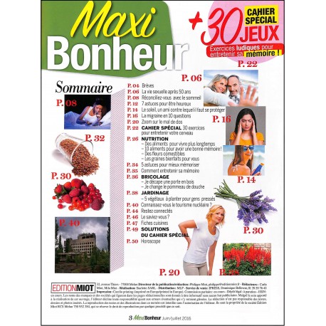 MAXI bonheur |Premier Numéro