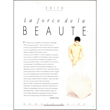 BEAUTY GUIDE |Premier Numéro
