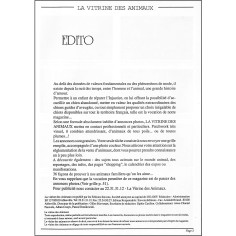 LA VITRINE DES ANIMAUX |Premier Numéro 2