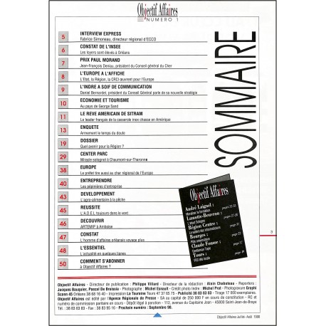 OBJECTIF AFFAIRES |Premier Numéro