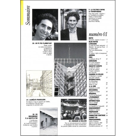 L'HOMME & L'ARCHITECTURE |Premier Numéro