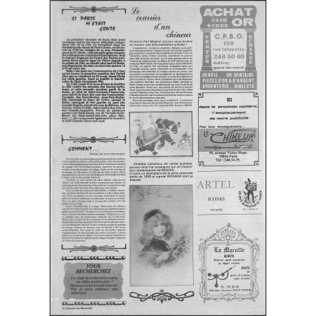 LE CHINEUR du mercredi |Premier Numéro