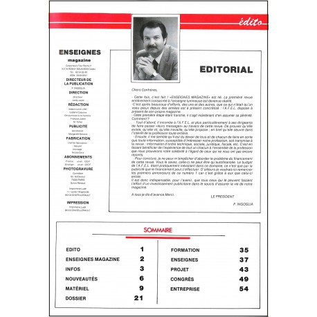 ENSEIGNES magazine |Premier Numéro