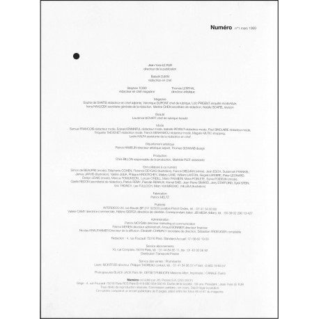 Numéro |Premier Numéro