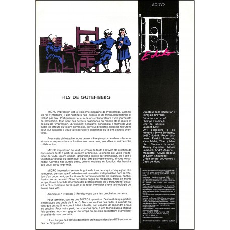 MICRO IMPRESSION |Premier Numéro