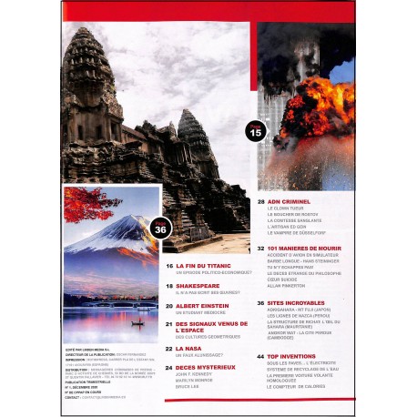 DOSSIERS THEORIES DU COMPLOT |Premier Numéro