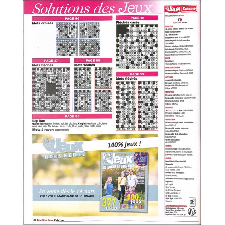 CUISINE télé star jeux |Premier Numéro