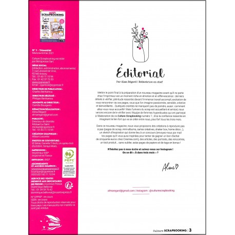 CULTURE SCRAPBOOKING |Premier Numéro