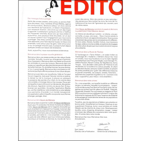 DEVOIR DE MEMOIRE magazine |Premier Numéro