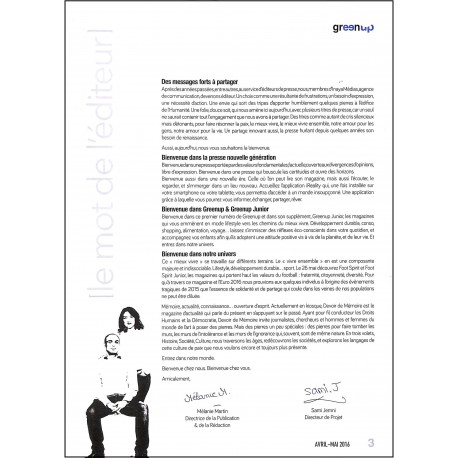 GREENUP magazine |Premier Numéro