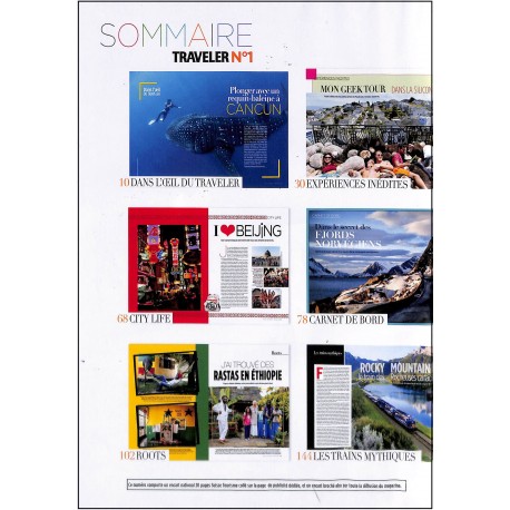 NATIONAL GEOGRAPHIC TRAVELER |Premier Numéro