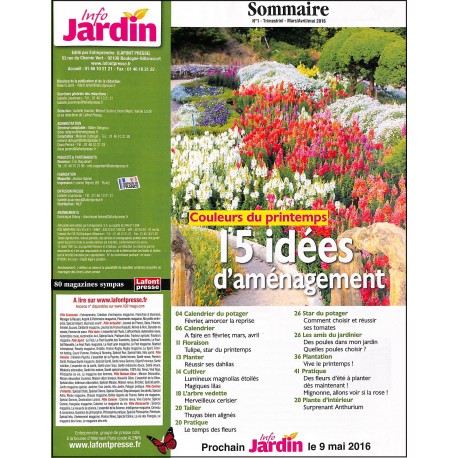 INFO JARDIN |Premier Numéro