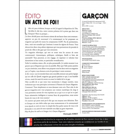 GARÇON magazine |Premier Numéro