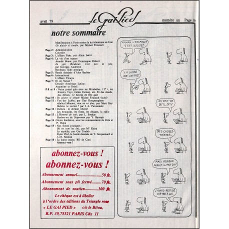 LE GAI PIED |Premier Numéro