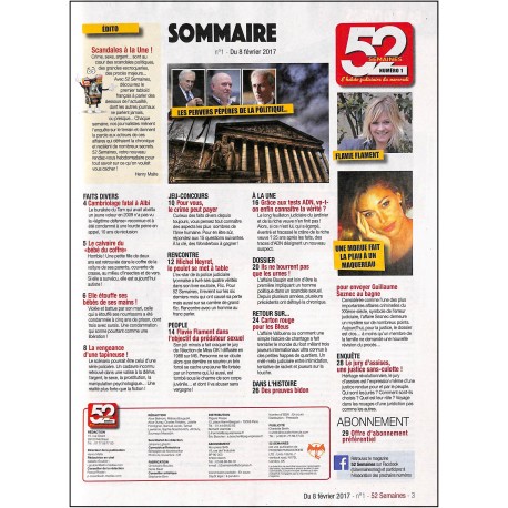 52 SEMAINES |Premier Numéro