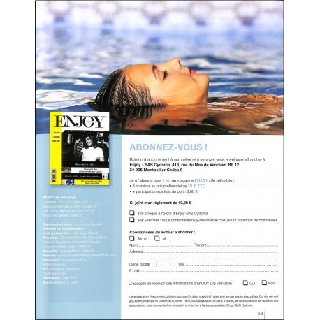 ENJOY LIFE WITH STYLE |Premier Numéro