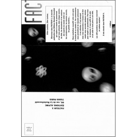 FACTEUR X |Premier Numéro