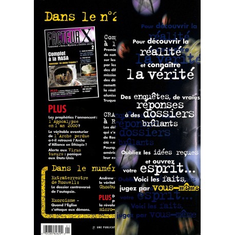 FACTEUR X |Premier Numéro