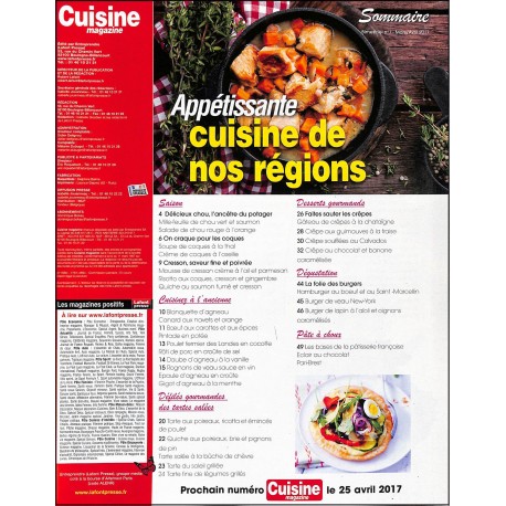CUISINE MAGAZINE |Premier Numéro