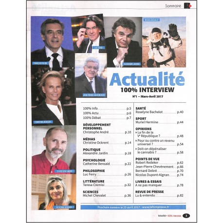 Actualité 100% interview |Premier Numéro