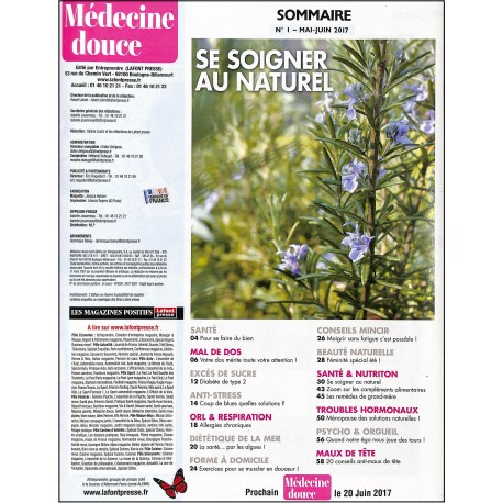 MEDECINE DOUCE |Premier Numéro