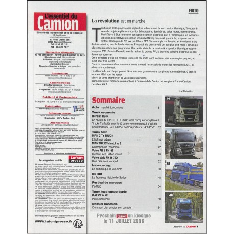 L'ESSENTIEL DU CAMION |Premier Numéro