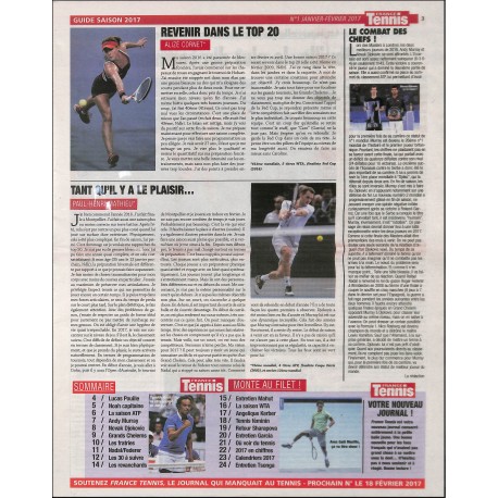 FRANCE TENNIS |Premier Numéro