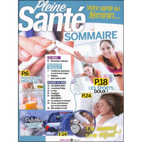 PLEINE SANTÉ |Premier Numéro