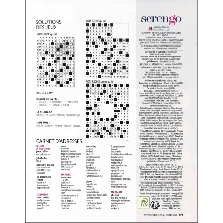 SERENGO |Premier Numéro