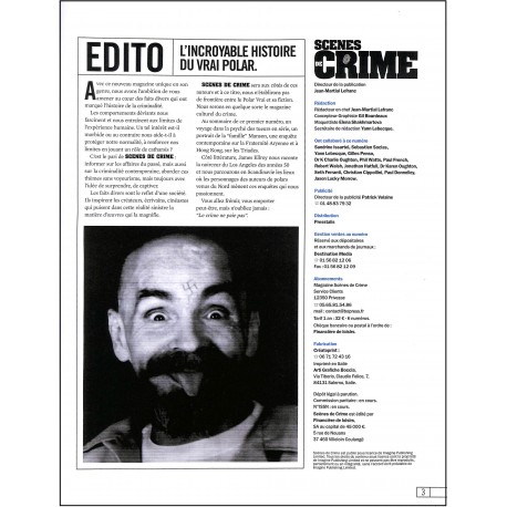 SCENES DE CRIME |Premier Numéro